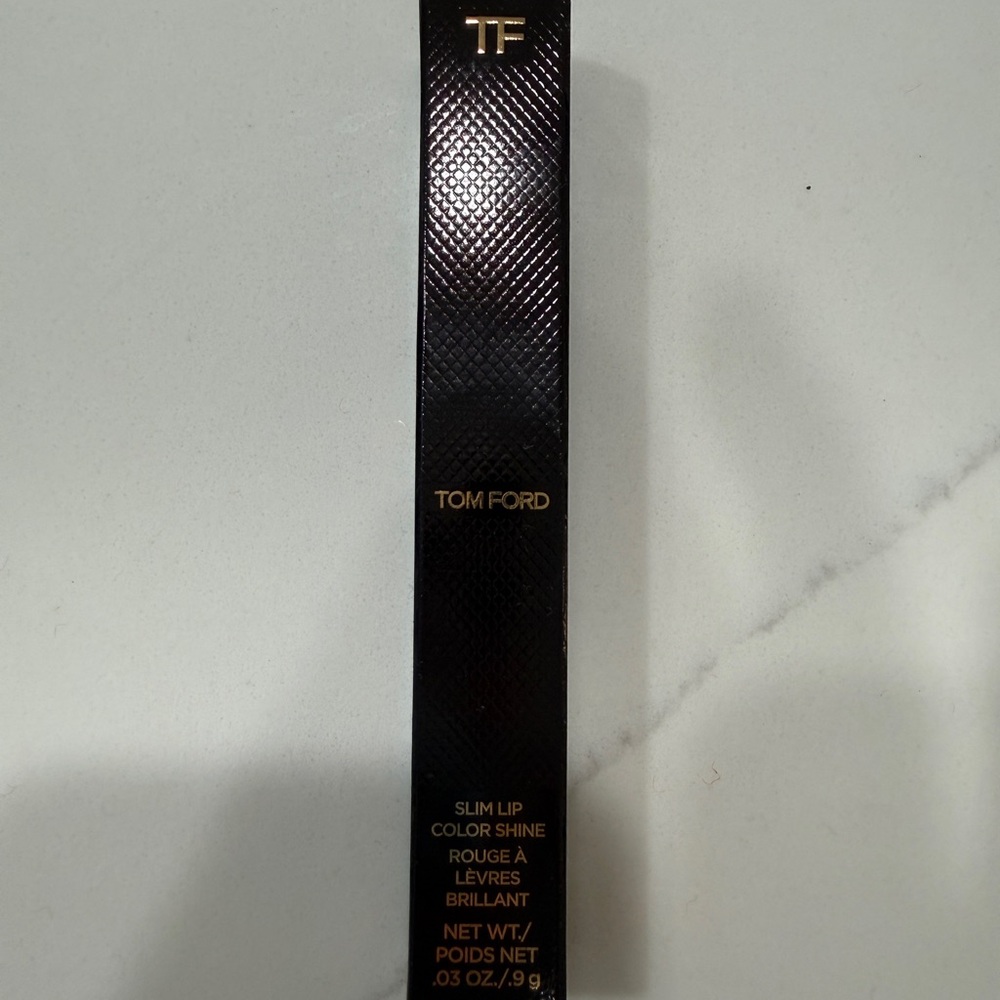 Tom Ford Slim Lip Color Shine - Black & Gold Accents